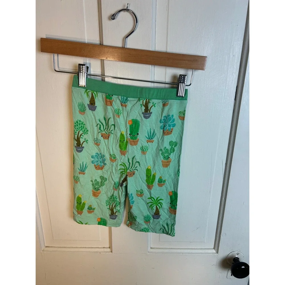 Little Sleepies Kids 9/10 Succulent Love Bamboo Viscose Short Sleeve Pajama Set